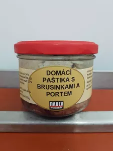 Domácí paštika s brusinkami a portem 200 g