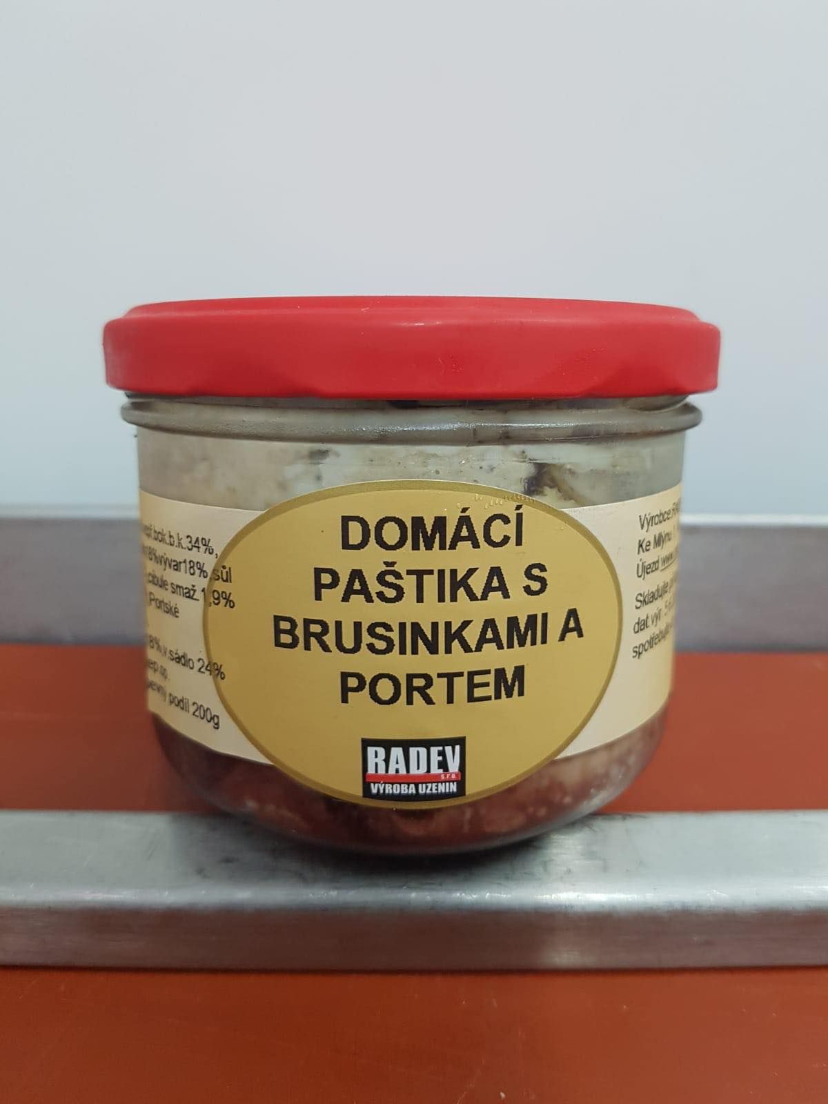 Domácí paštika s brusinkami a portem 200 g