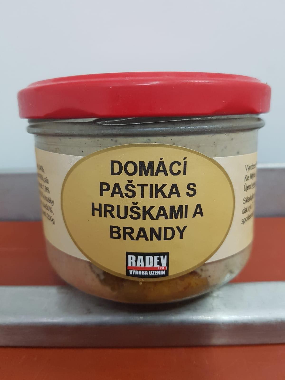 Domácí paštika s hruškami a brandy 200 g