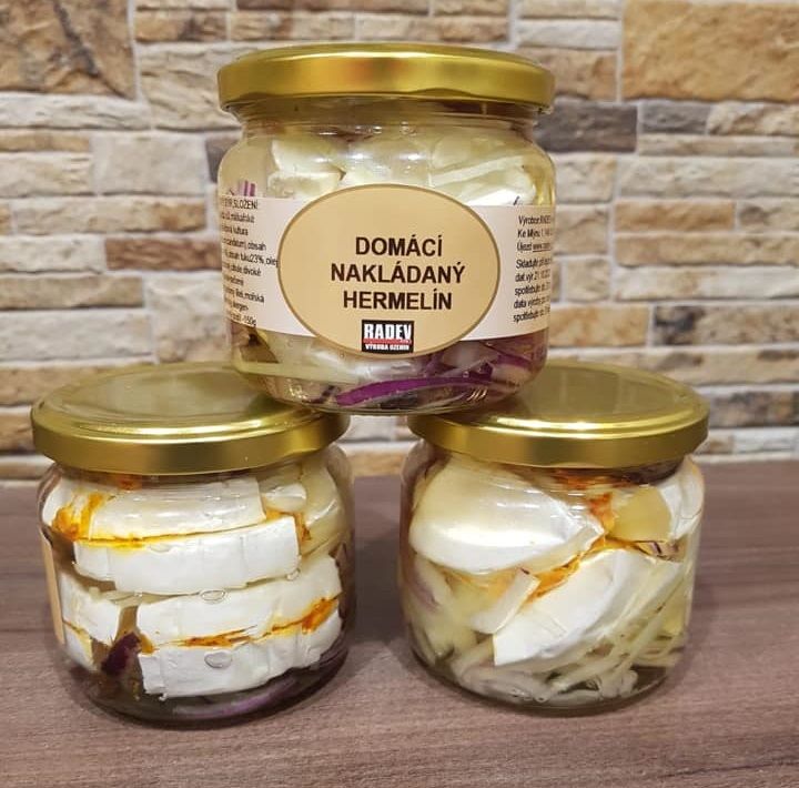 Domácí nakládaný hermelín 150 g