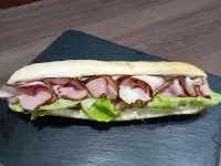 Bageta s anglickou slaninou
