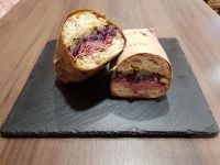Bageta s hovězím Pastrami 3